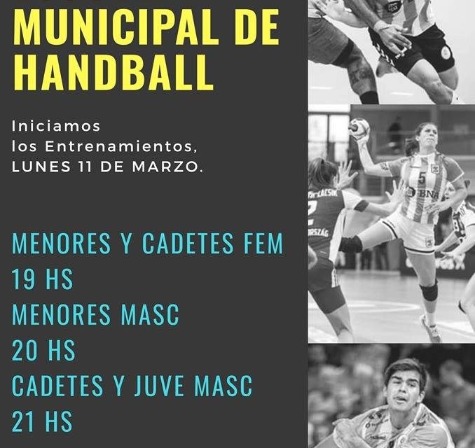 Iniciaron los entrenamientos en la Escuela Municipal de Handball de GRAL.LAVALLE