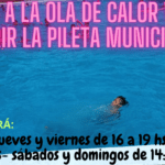PILETA MUNICIPAL: Debido a la ola de calor vuelve abrir el natatorio Sebastián Podazza